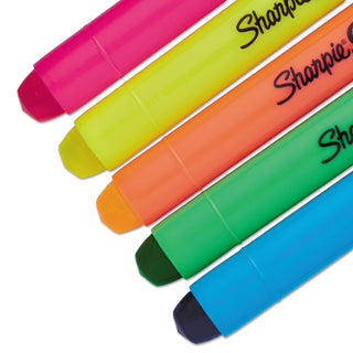 Sharpie® Gel Highlighters, Bullet Tip, Assorted Colors, 5/Set (SAN1803277)