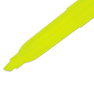 Sharpie® Pocket Style Highlighters, Chisel Tip, Fluorescent Yellow, Dozen (SAN27025)