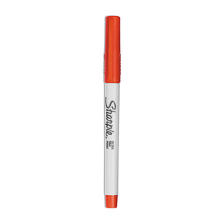 Sharpie® Ultra Fine Tip Permanent Marker, Extra-Fine Needle Tip, Red, Dozen (SAN37002)