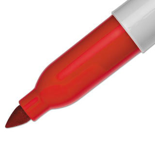 Sharpie® Super Permanent Marker, Fine Bullet Tip, Red, Dozen (SAN33002)