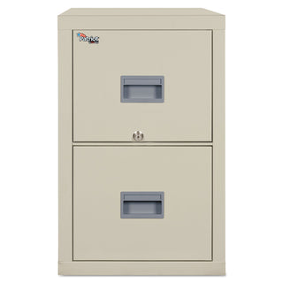 FireKing® Patriot Insulated Two-Drawer Fire File, 17.75w x 25d x 27.75h, Parchment (FIR2P1825CPA)