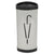 Alba™ Triangular Umbrella Stand, 10.25w x 10.25d x 23.67h, Silver Steel/Black (ABAPMTRIA2M)