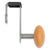 Alba™ Cubicle Garment Peg, 1 Hook, 1 1/5 x 1 3/8 x 4 3/10, Metallic Gray (ABAPM1PARTBO)
