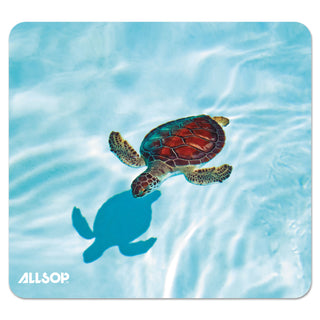 Allsop® Naturesmart Mouse Pad, Turtle Design, 8 1/2 x 8 x 1/10 (ASP31425)