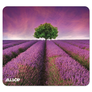Allsop® Naturesmart Mouse Pad, Lavender Field Design, 8 1/2 x 8 x 1/10 (ASP31422)