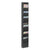 Safco® Steel Magazine Rack, 23 Compartments, 10w x 4d x 65.5h, Black (SAF4322BL)