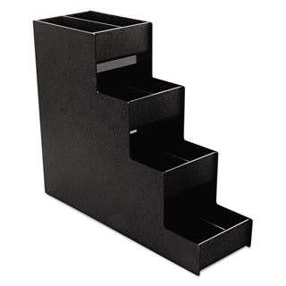 Vertiflex® Commercial Grade Narrow Condiment Organizer, 6w x 19d x 15 7/8h, Black (VRTVFC1916RC)