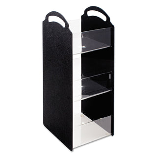 Vertiflex® Commercial Grade Compact Condiment Organizer, 6 1/8w x 8d x 18h, Black (VRTVFCT18)