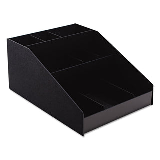 Vertiflex® Commercial Grade Horizontal Condiment Organizer, 12w x 16d x 7 1/2h, Black (VRTVFCC1200)