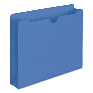 Smead™ Colored File Jackets with Reinforced Double-Ply Tab, Straight Tab, Letter Size, Blue, 50/Box (SMD75562)