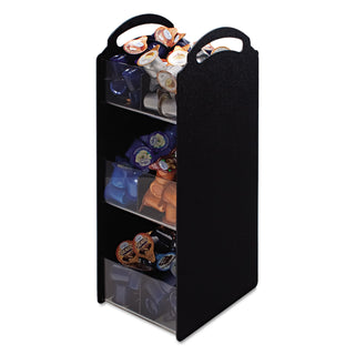 Vertiflex® Commercial Grade Compact Condiment Organizer, 6 1/8w x 8d x 18h, Black (VRTVFCT18)