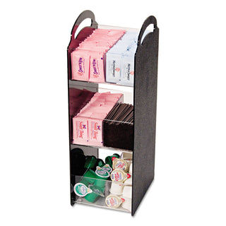 Vertiflex® Commercial Grade Compact Condiment Organizer, 6 1/8w x 8d x 18h, Black (VRTVFCT18)