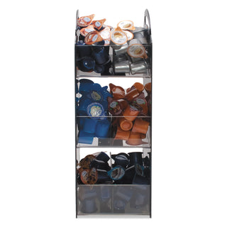 Vertiflex® Commercial Grade Compact Condiment Organizer, 6 1/8w x 8d x 18h, Black (VRTVFCT18)