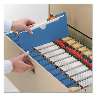 Smead™ Colored File Jackets with Reinforced Double-Ply Tab, Straight Tab, Letter Size, Blue, 50/Box (SMD75562)