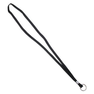 Advantus Deluxe Lanyards, Ring Style, 36" Long, Black, 24/Box (AVT75423)