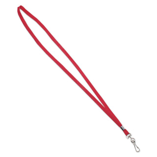 Advantus Deluxe Lanyards, J-Hook Style, 36" Long, Red, 24/Box (AVT75425)