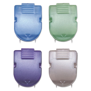 Advantus Wall Clips for Fabric Panels, 40 Sheets, Assorted Metallic Colors, 20/Box (AVT75338)