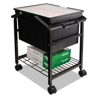 Advantus Companion Portable File, Letter/Legal Files, 17" x 14" x 11", Black (AVTTLF2B)