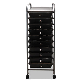 Advantus Portable Drawer Organizer, 13w x 15.38d x 37.75h, Smoke/Matte Gray (AVT34007)