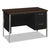 HON® 34000 Series Right Pedestal Desk, 45.25w x 24d x 29.5h, Mocha/Black (HON34002RMOP)