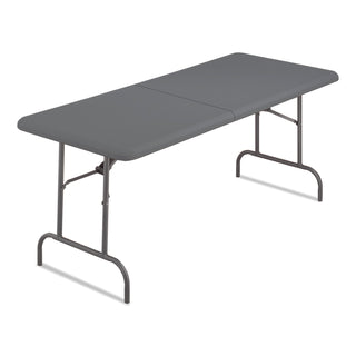 Iceberg IndestrucTables Too 1200 Series Bi-Fold Table, 60w x 30d x 29h, Charcoal (ICE65457)