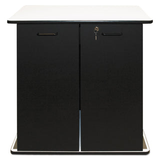 Vertiflex® Refreshment Stand, Two-Shelf, 29.5w x 21d x 33h, Black/White (VRT35157)