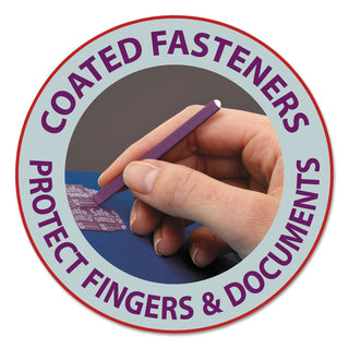 Smead™ Colored Pressboard Folders with Two SafeSHIELD Coated Fasteners, 1/3-Cut Tabs, Letter Size, Blue, 25/Box (SMD14937)