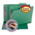 Smead™ Colored Pressboard Folders with Two SafeSHIELD Coated Fasteners, 1/3-Cut Tabs, Letter Size, Green, 25/Box (SMD14938)