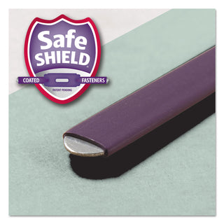 Smead™ Recycled Pressboard Folders w/Two SafeSHIELD Fasteners, 2/5-Cut Tab, Right of Center, 2" Exp, Letter Size, Gray-Green, 25/Box (SMD14982)