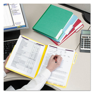 Smead™ Colored Pressboard Folders with Two SafeSHIELD Coated Fasteners, 1/3-Cut Tabs, Letter Size, Yellow, 25/Box (SMD14939)
