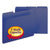 Smead™ Expanding Recycled Heavy Pressboard Folders, 1/3-Cut Tabs, 1" Expansion, Letter Size, Dark Blue, 25/Box (SMD21541)