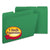 Smead™ Expanding Recycled Heavy Pressboard Folders, 1/3-Cut Tabs, 1" Expansion, Letter Size, Green, 25/Box (SMD21546)