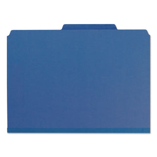 Smead™ Expanding Recycled Heavy Pressboard Folders, 1/3-Cut Tabs, 1" Expansion, Letter Size, Dark Blue, 25/Box (SMD21541)