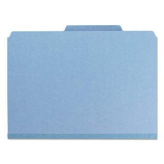 Smead™ Expanding Recycled Heavy Pressboard Folders, 1/3-Cut Tabs, 1" Expansion, Letter Size, Blue, 25/Box (SMD21530)
