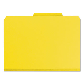 Smead™ Expanding Recycled Heavy Pressboard Folders, 1/3-Cut Tabs, 1" Expansion, Letter Size, Yellow, 25/Box (SMD21562)