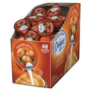 International Delight® Flavored Liquid Non-Dairy Coffee Creamer, Hazelnut, 0.4375 oz Cup, 48/Box (ITD02283)