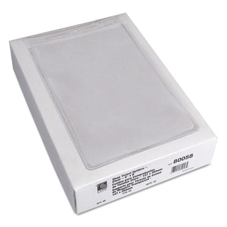 C-Line® Clear Vinyl Shop Ticket Holders, Both Sides Clear, 25 Sheets, 5 x 8, 50/Box (CLI80058)