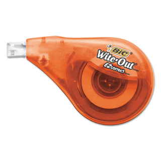 BIC® Wite-Out EZ Correct Correction Tape, Non-Refillable, 1/6" x 472", 10/Box (BICWOTAP10)