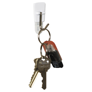 Command™ General Purpose Wire Hooks, Small, 0.5 lb Cap, White, 3 Hooks and 6 Strips/Pack (MMM17067)