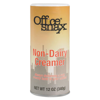 Office Snax® Reclosable Powdered Non-Dairy Creamer, 12 oz Canister, 3/Pack (OFX00020G)