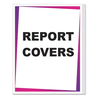 C-Line® Report Covers, Vinyl, Clear, 8 1/2 x 11, 100/BX (CLI31357)