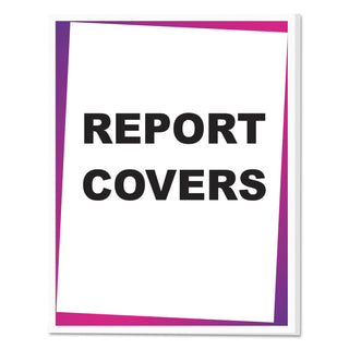 C-Line® Report Covers, Economy Vinyl, Clear, 8 1/2 x 11, 100/BX (CLI31347)
