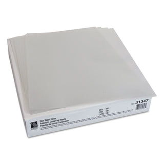 C-Line® Report Covers, Economy Vinyl, Clear, 8 1/2 x 11, 100/BX (CLI31347)