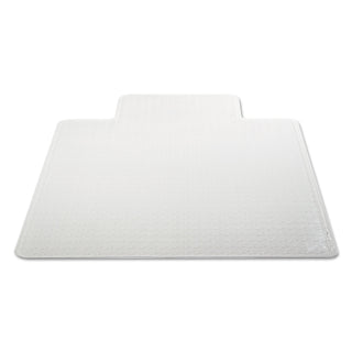 Alera® Moderate Use Studded Chair Mat for Low Pile Carpet, 45 x 53, Wide Lipped, Clear (ALEMAT4553CLPL)