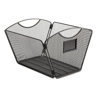 Safco® Onyx Mesh Desktop Tub File, Letter Files, 12.5" x 13.75" x 9.5", Black (SAF2162BL)