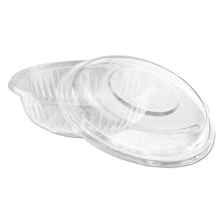 Dart® PresentaBowls Bowl/Lid Combo-Paks, 24 oz, Clear, 63/Pack, 2 Pack/Carton (DCCPET24BCD)