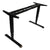 Alera® AdaptivErgo 3-Stage Electric Table Base w/Memory Controls, 25" to 50.7", Black (ALEHT3SAB)