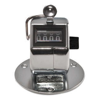 Bates® Tally II Desk Model Tally Counter, Registers 0-9999, Chrome (GBC9841005)