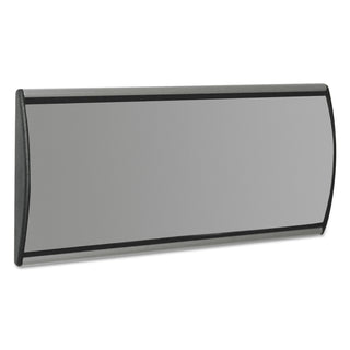 People Pointer™ People Pointer Wall/Door Sign, Aluminum Base, 8.75 x 4, Black/Silver (AVT75390)