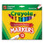 Crayola® Non-Washable Marker, Broad Bullet Tip, Assorted Colors, Dozen (CYO587712)